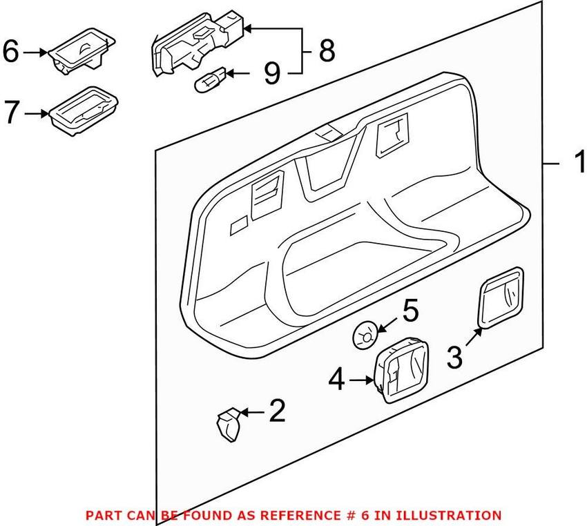 Audi VW Hatch Close Assist Switch 3D0959831D20H